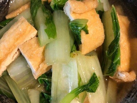 しろ菜とおあげさんのたいたん